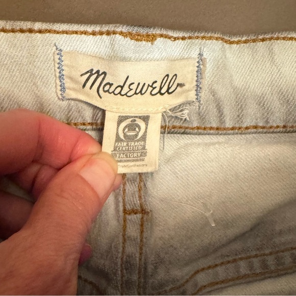 MADEWELL The Perfect Vintage Wide Leg Crop Jeans Women's SZ 29 Blue Light Wash - Picture 16 of 17